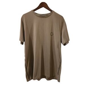 Ron Dorff 100% Organic Cotton Crewneck T-Shirt Tan Mens Large